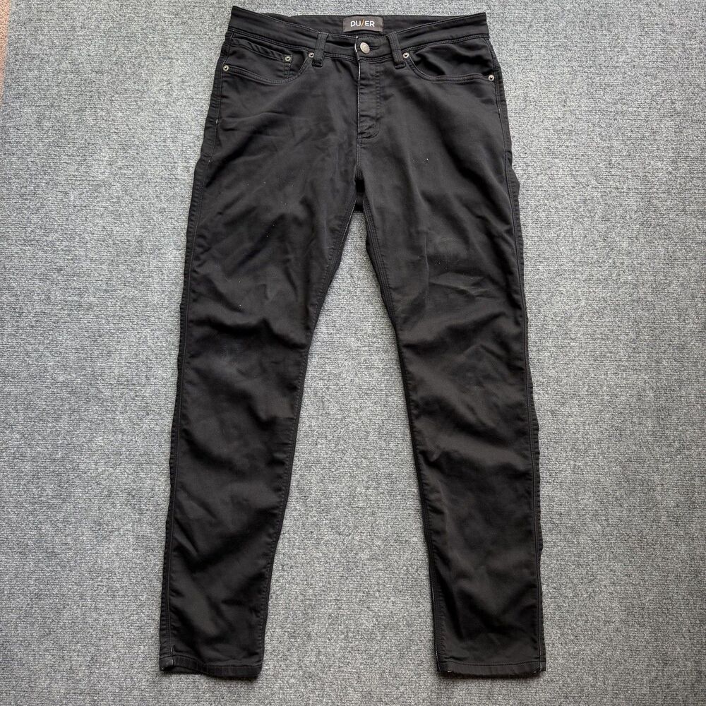 DU/ER No Sweat Slim Fit Pants Men’s 32x32 Black N2X09 Stretch Performance